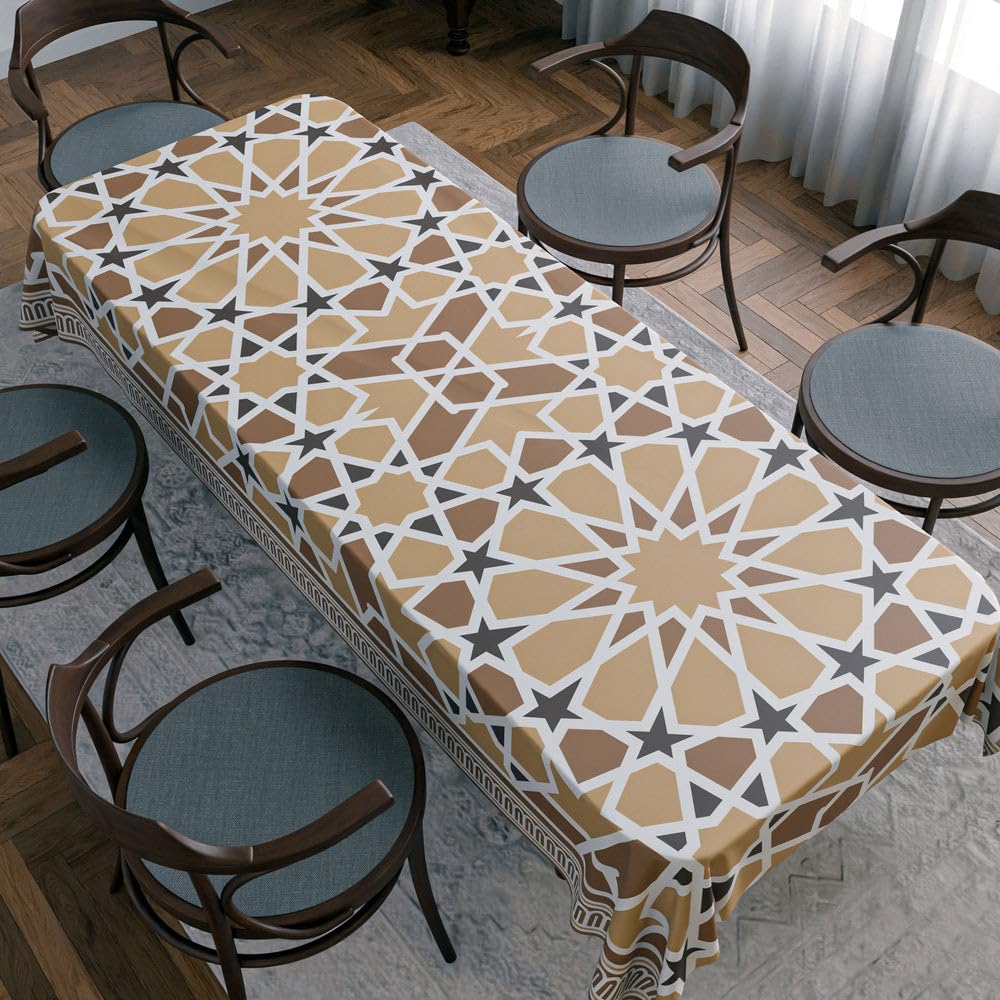 Tablecloth Waterproof Polyester Fabric, Easy Care ,Soft Touch