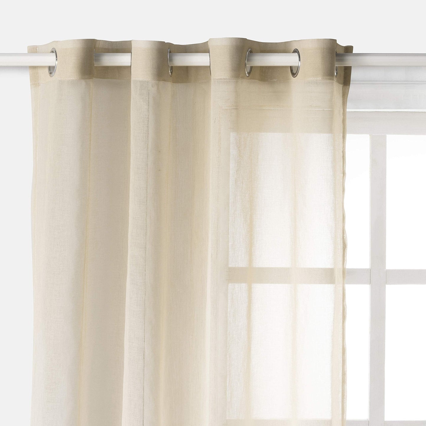 Luxury Voile Curtains - Gradient colours - Steel Grommets - 1 Piece