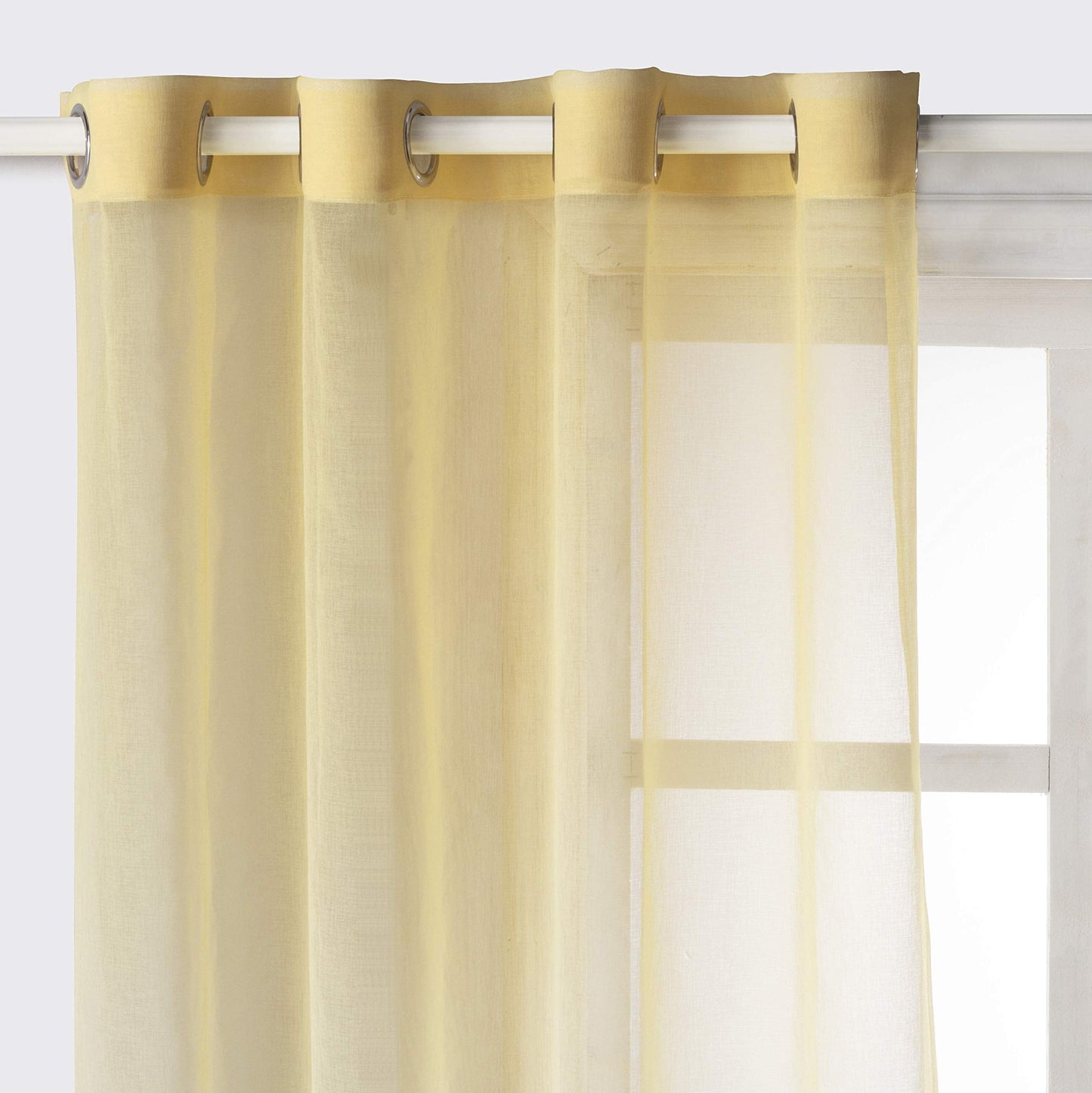 Luxury Voile Curtains - Gradient colours - Steel Grommets - 1 Piece