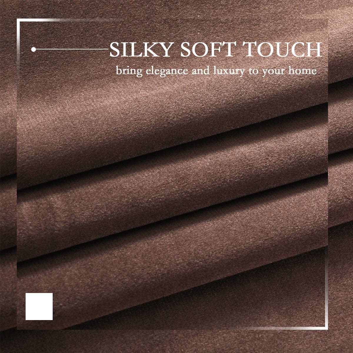 Elegant Velvet Curtains - Thermal Insulated Curtains for Living Room,steel Grommets - Light Blocking Shades - 2 panels