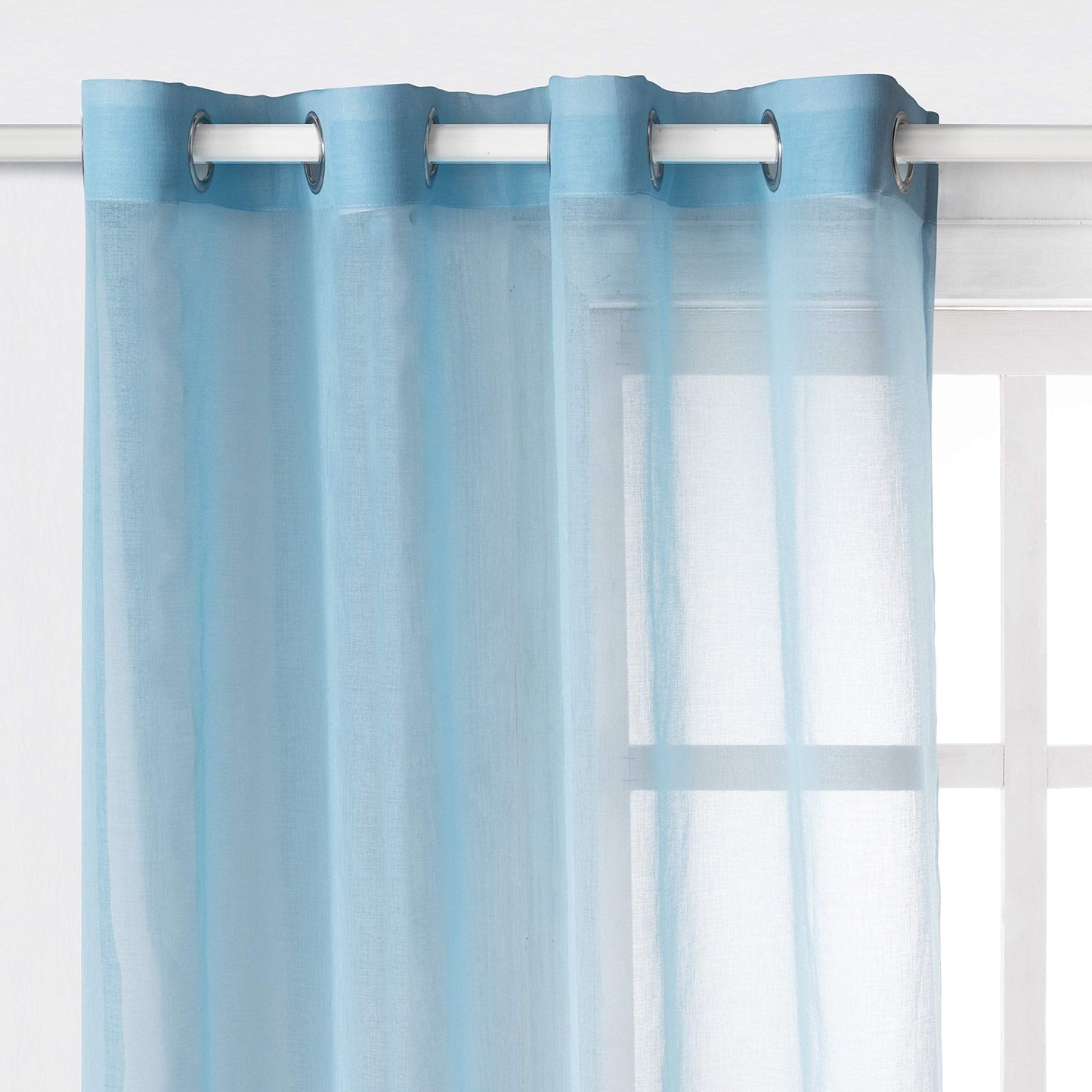 Luxury Voile Curtains - Gradient colours - Steel Grommets - 1 Piece