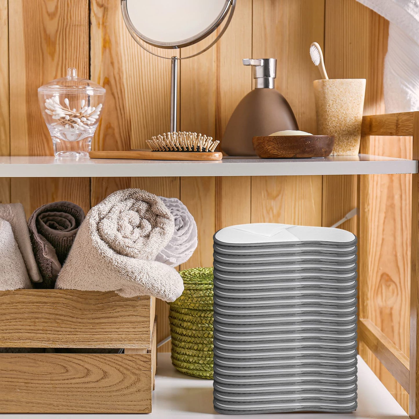 INtex HOME Non Slip Hotel Slippers - Disposable Spa Slippers with Anti-Slip Sole Comfortable and Hygienic Guest Slippers for Hotel Spa and Travel - 2 Pairs, One Size