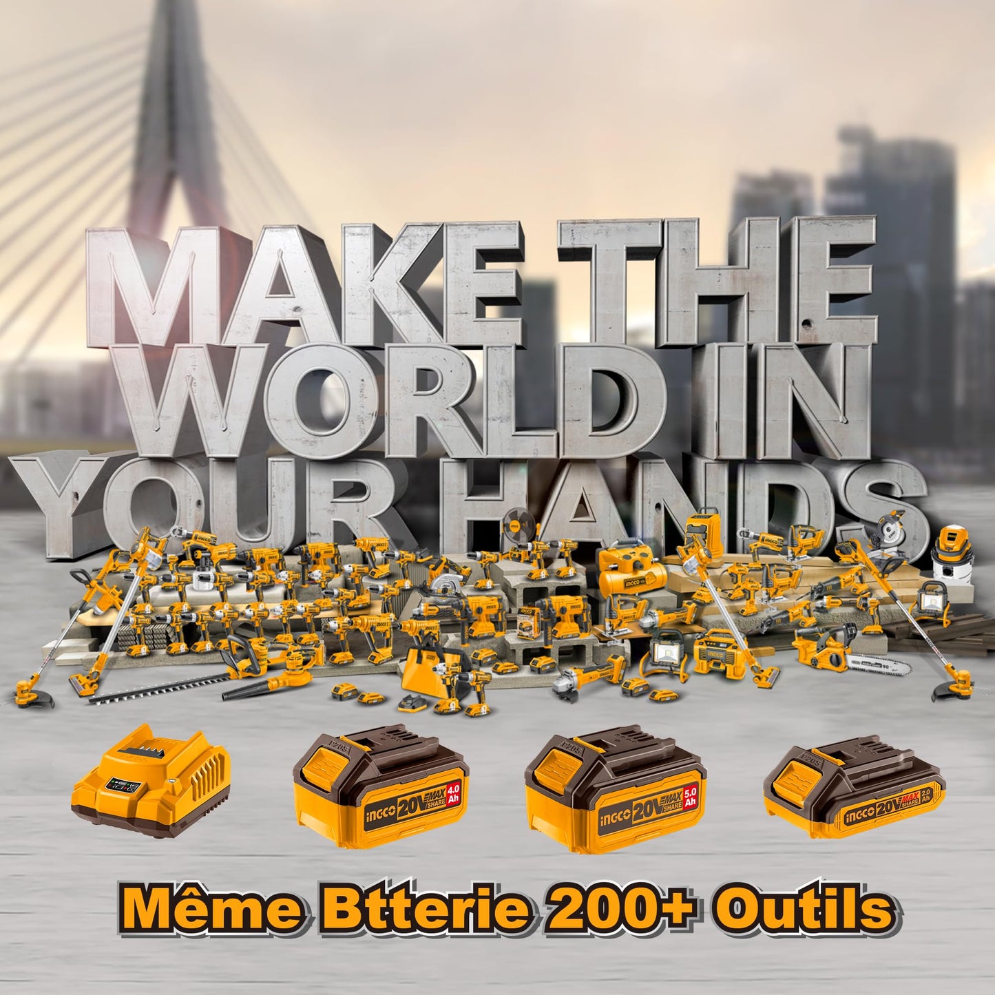 Ingco 24.8 Bar Cordless 20V Battery Powered Washer