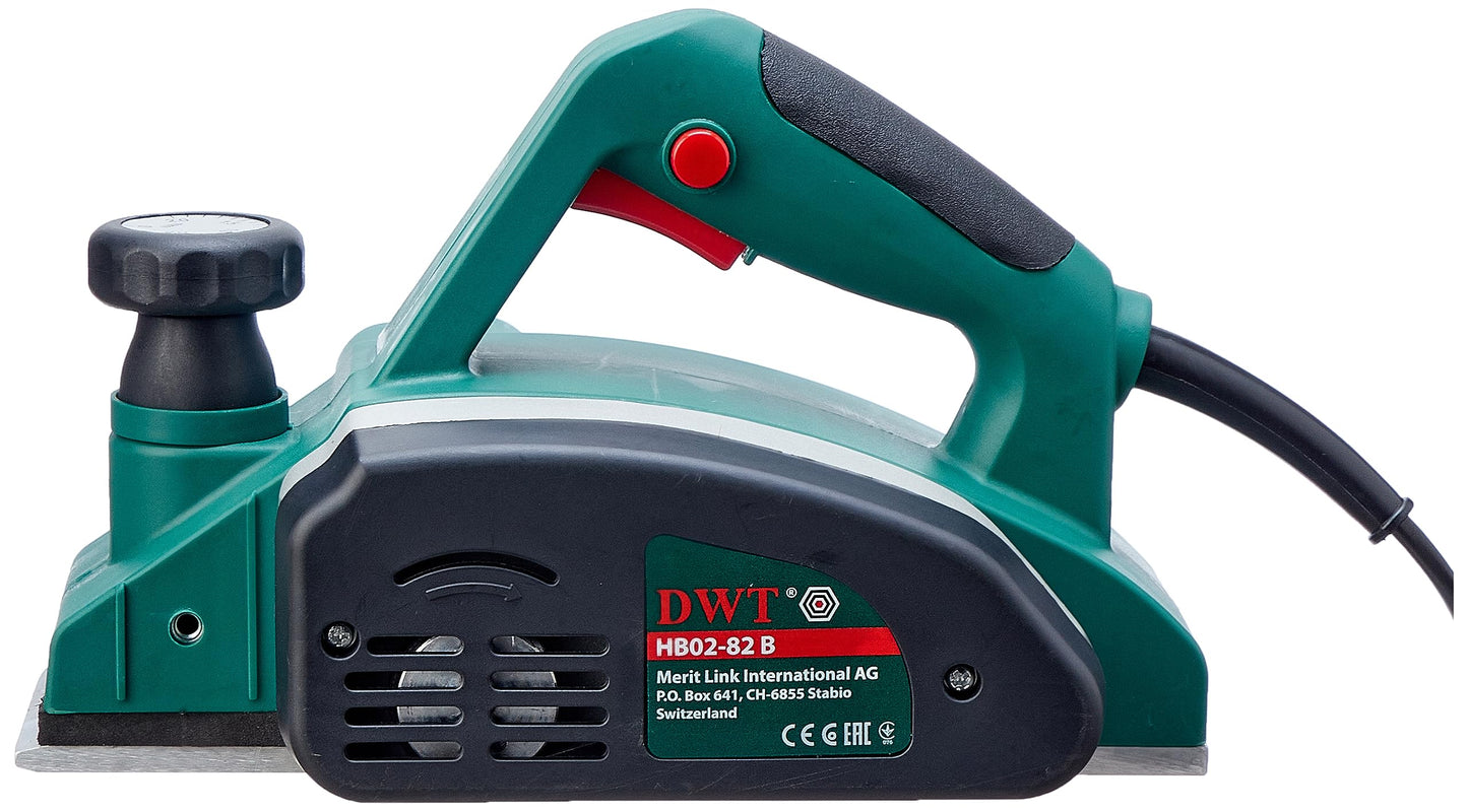 DWT Utilitarian Green 82mm 650W Hardware Planer HB02-82B
