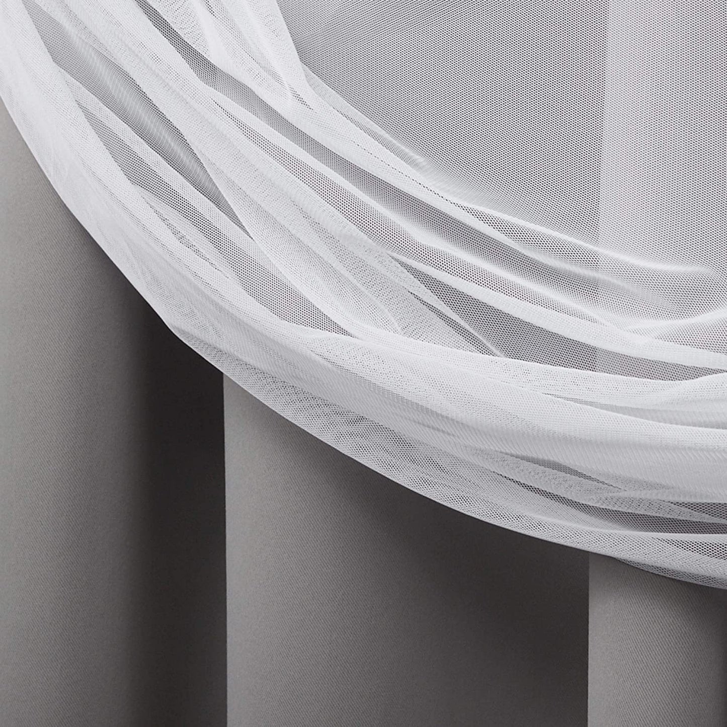 Voile Sheer Panel Pair with Insulated Blackout Room Dark,Rich steel Grommet, Set of 1 Panel