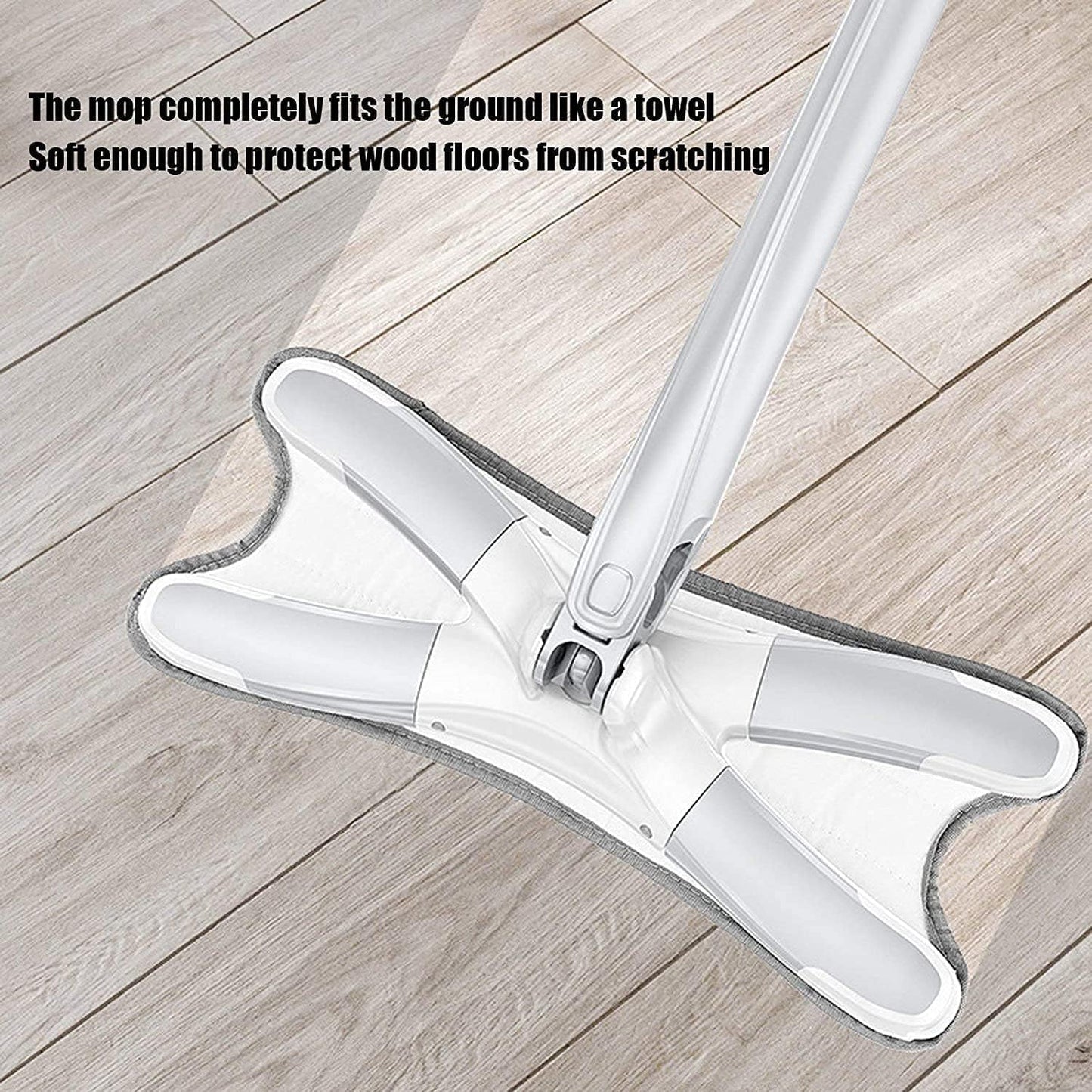 360° Rotating Flat Mop – Self-Wringing Microfiber Cleaning Mop with Reusable Pads for Home, Kitchen, Hardwood, Laminate, and Tile Floors
