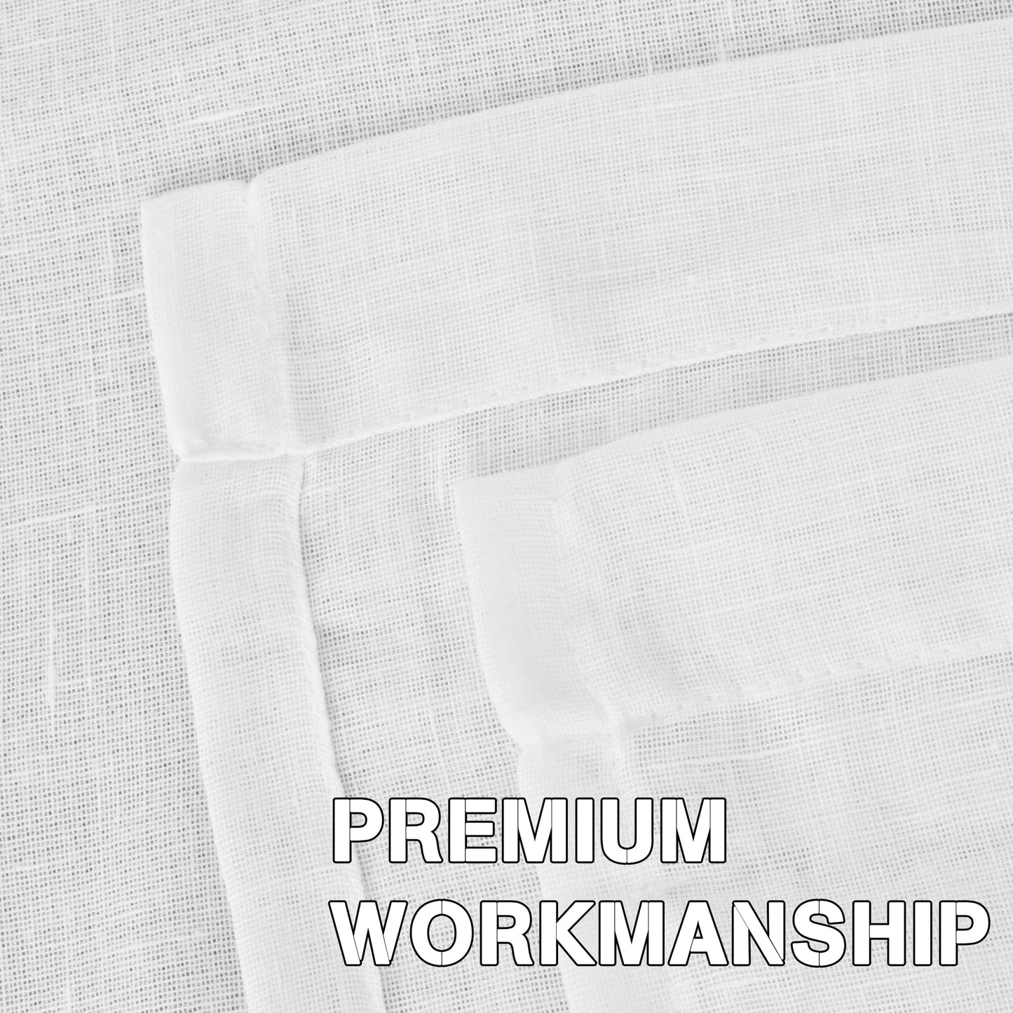 Semi-Transparent Natural Linen Curtains with Elegant Sheer Fabric and Steel Grommets - 1 Piece