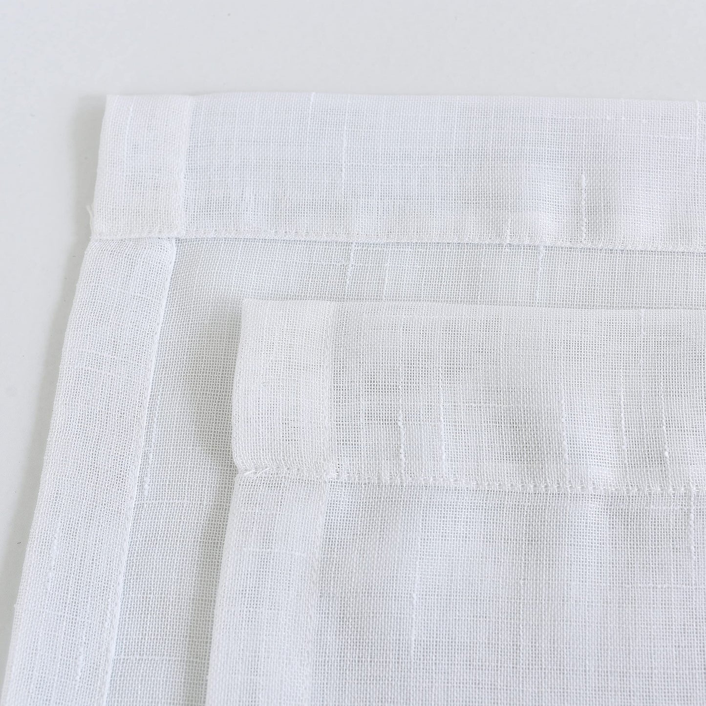 Curtains Natural Linen Light Filtering Curtains For Bed Rooms And Living Rooms - Steel Grommets - 1 Piece