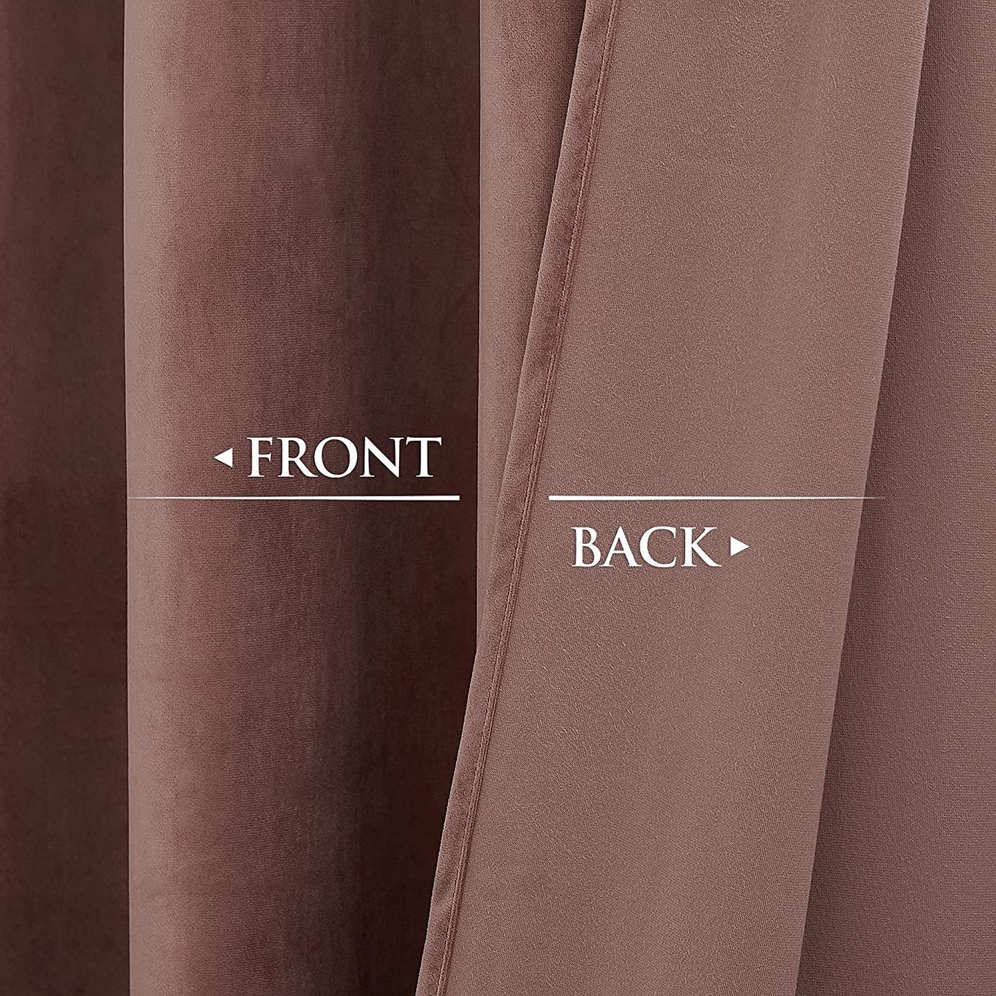 Elegant Velvet Curtains - Thermal Insulated Curtains for Living Room,steel Grommets - Light Blocking Shades - 2 panels