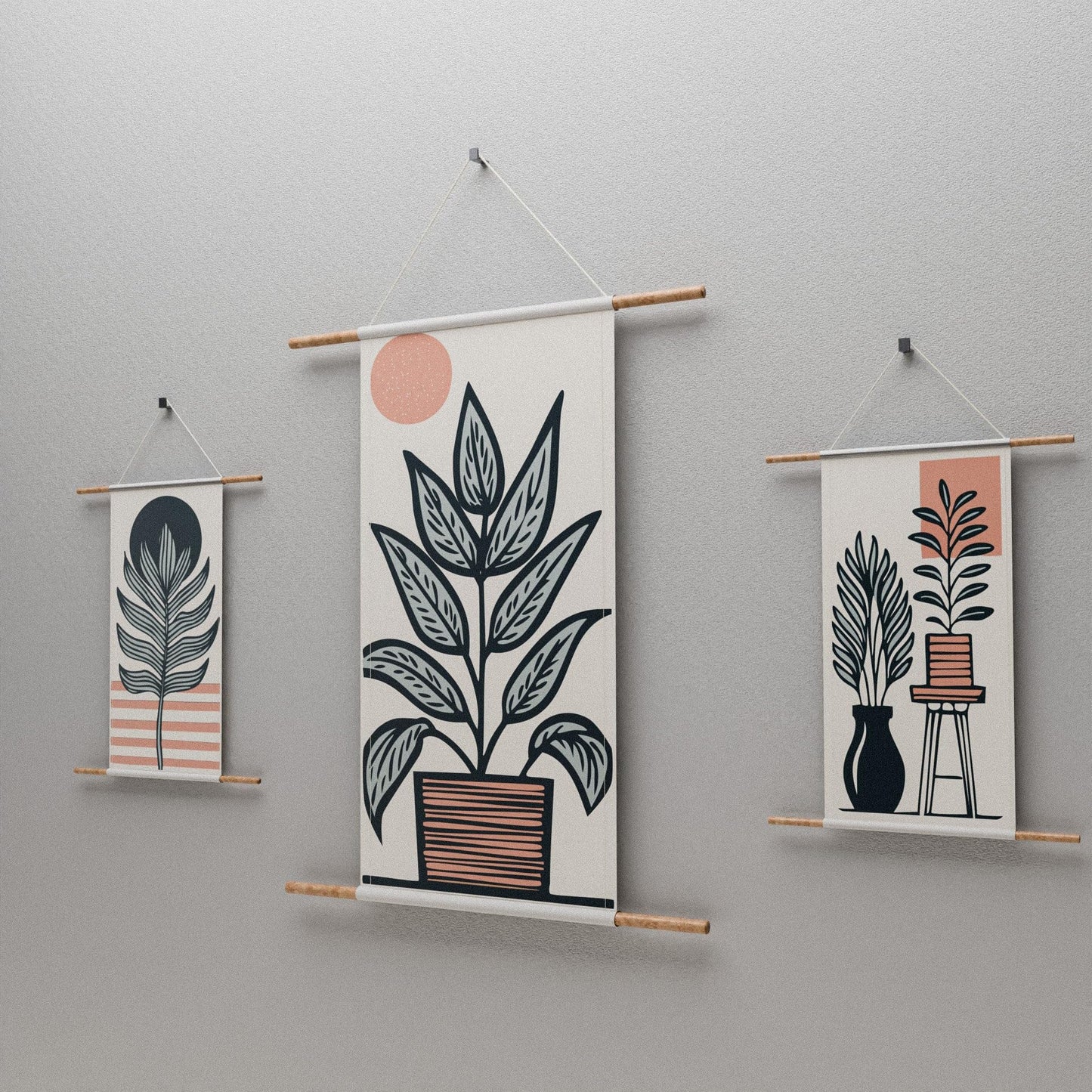 Fabric Posters Set, High-Quality Wall Art Prints, Lightweight Canvas Artwork for Living Room, Bedroom, Office Décor, Modern & Aesthetic Wall Decorations, Easy to Hang