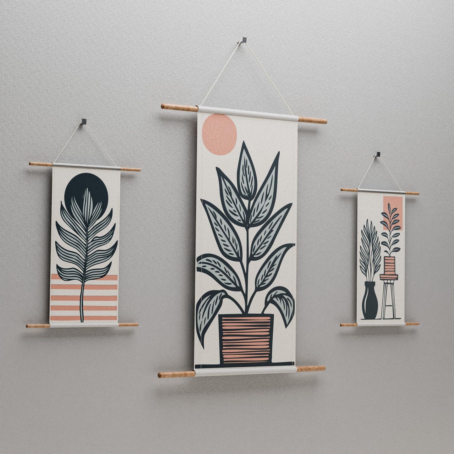 Fabric Posters Set, High-Quality Wall Art Prints, Lightweight Canvas Artwork for Living Room, Bedroom, Office Décor, Modern & Aesthetic Wall Decorations, Easy to Hang