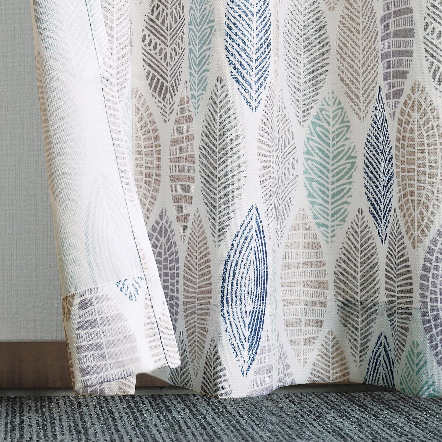 Linen Velvet Sabia Curtains-Modern Multi Colour Sheer Design-Steel Grommets -1 Piece