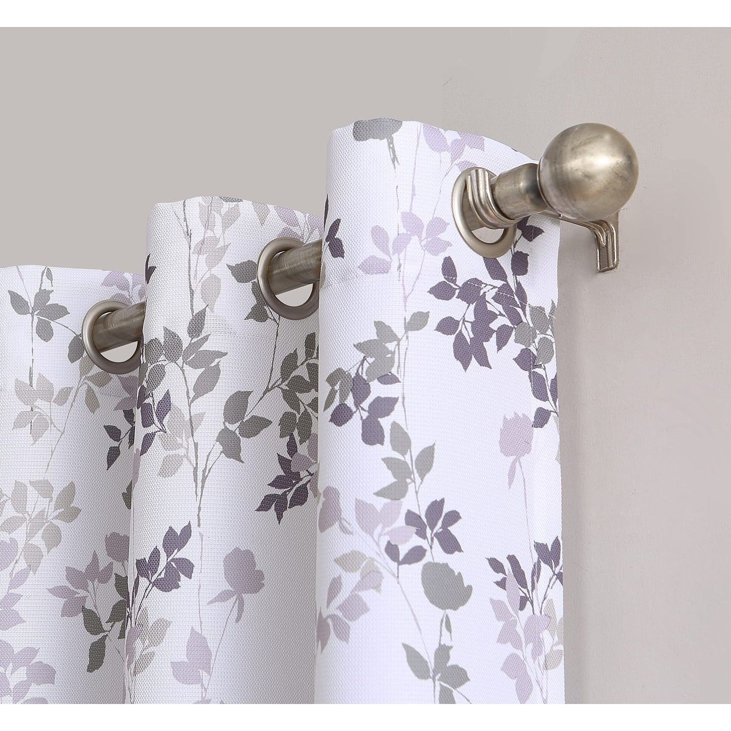 Linen Velvet Sabia Curtains-Modern Multi Colour Sheer Design-Steel Grommets -1 Piece