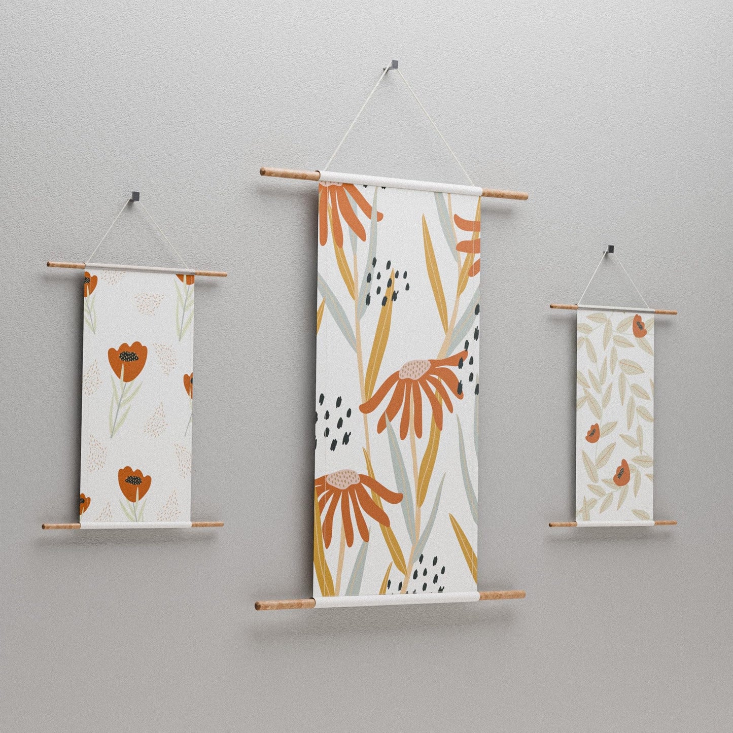 Fabric Posters Set, High-Quality Wall Art Prints, Lightweight Canvas Artwork for Living Room, Bedroom, Office Décor, Modern & Aesthetic Wall Decorations, Easy to Hang