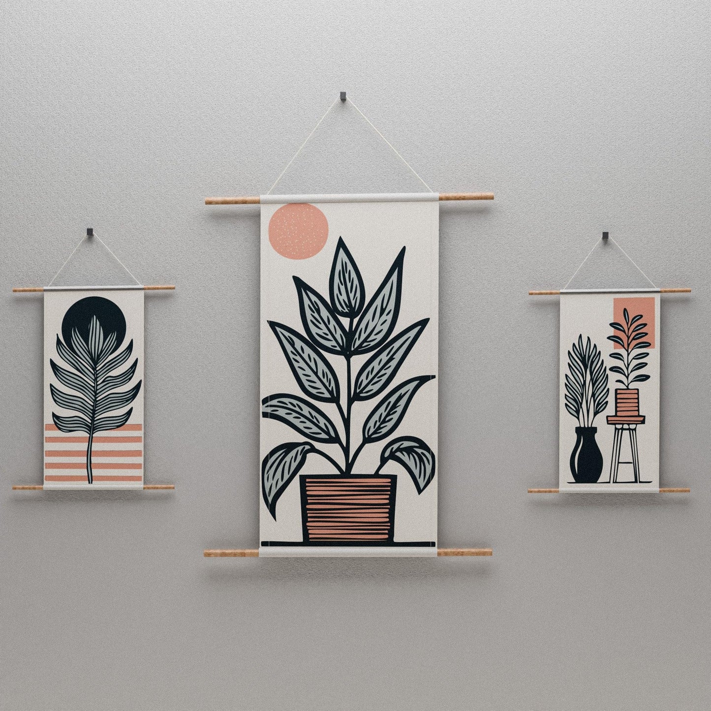 Fabric Posters Set, High-Quality Wall Art Prints, Lightweight Canvas Artwork for Living Room, Bedroom, Office Décor, Modern & Aesthetic Wall Decorations, Easy to Hang