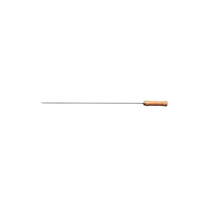 Barbecue Skewer, Stainless Steel Prong with Natural Wood Handle 55 CM, Durable Grilling Tool for Meats, Vegetables, and Kebabs