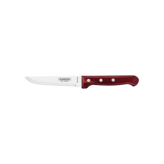 Jumbo 5” Steak Knife – Stainless Steel Blade with Durable Wooden Handle, Sharp & Rust-Resistant – Ideal for BBQ, Grilled Meats & Dining - Pack of 12