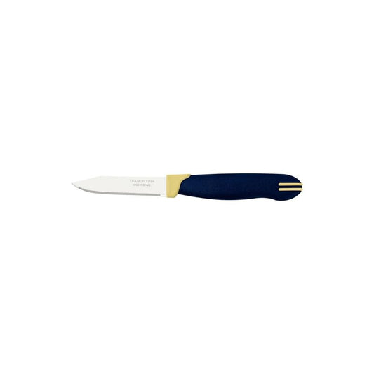 Polypropylene Multipurpose Knife 7.62 cm – Stainless Steel Blade with Ergonomic Blue Handle, Sharp Kitchen Utility Knife for Cutting, Chopping & Slicing, Durable & Comfortable Grip