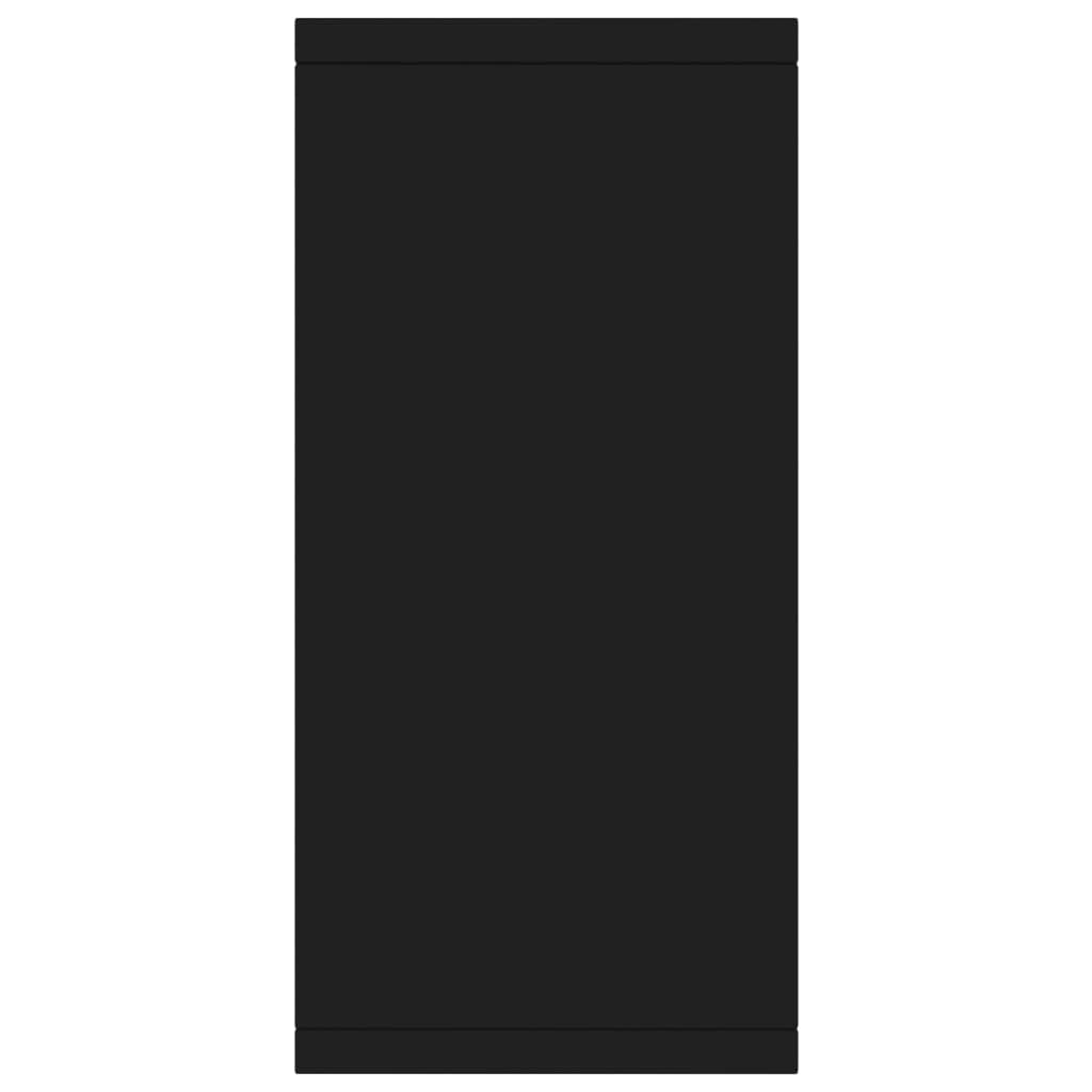 Sideboard Storage Cabinet in Black, Engineered Wood Home Interior Decor for Living Room or Bedroom, Shelf Stand Furniture Organiser, Buffet Server, Sleek Design