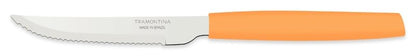 5" Steak Knives, Pack of 12, Sharp Stainless Steel Blades, Durable Polypropylene Handles, Dishwasher Safe, Perfect for Family Dinners, Gatherings, and Restaurants