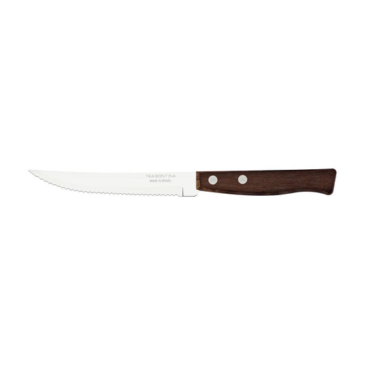 5-Inch Steak Knife – Tradicional Series – Stainless Steel Blade with Polywood Handle – Sharp and Durable for Steaks, BBQ, and Kitchen Use – Comfortable Grip – 1 Piece