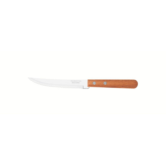 Stainless Steel Dining Knife with Wooden Handle, 5-Inch Size