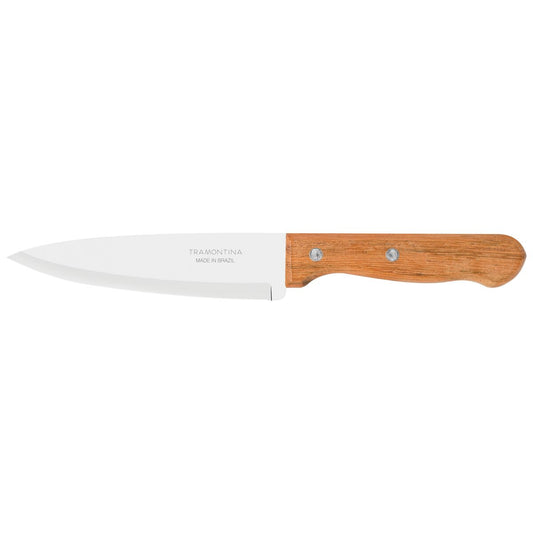 Dynamic Chef’s Knife - 15 CM, Premium Stainless Steel Blade, Ergonomic Natural Wood Handle, Ideal for Precision Cutting, Durable and Versatile for Professional and Home Kitchens