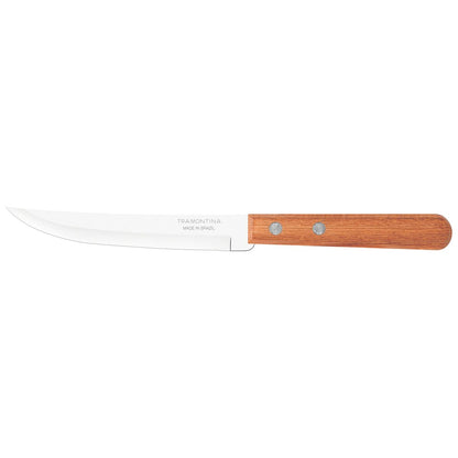 Dynamic 5-Inch Steak Knife – Premium Stainless Steel Blade, Natural Wood Handle, Durable Rustic Design, Perfect for Cutting Meats and Versatile Kitchen Use