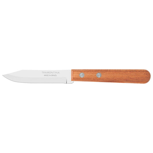 Dynamic 3-Inch Vegetable and Fruit Knife, Stainless Steel Blade, Ergonomic Natural Wood Handle, Precision Cutting for Kitchen, Ideal for Peeling and Slicing