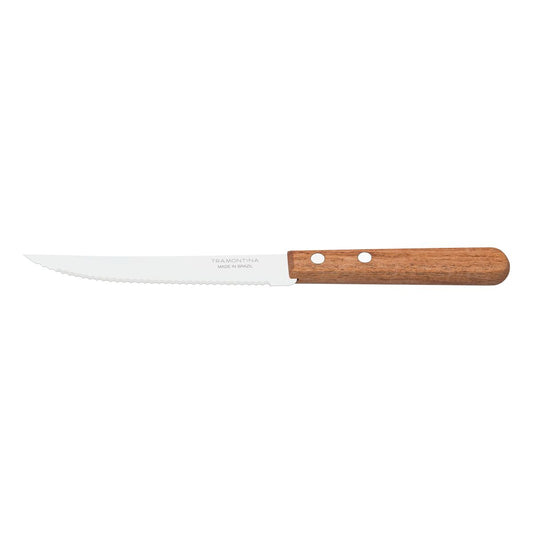 10 Inch DYNAMIC Knife,Steak & Fruit Knife, Precision Stainless Steel Blade with Ergonomic Brown Wooden Handle, Ideal for Slicing and Cutting Meats, Fruits, and Vegetables, 1 Piece