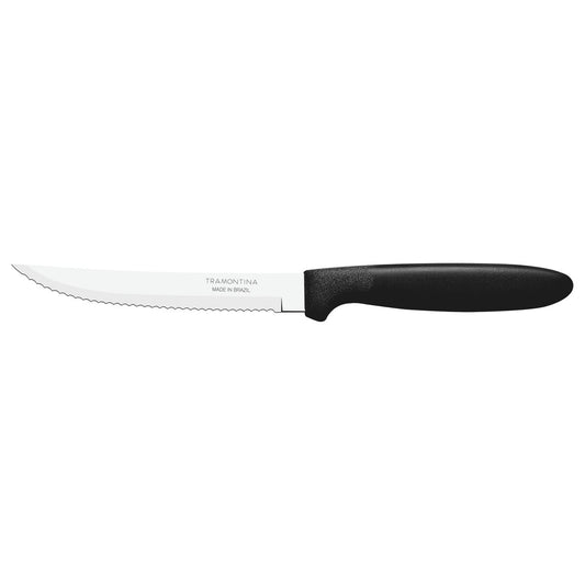 5-Inch Steak Knife Set, 12-Piece, Stainless Steel Serrated Blades with Blue Handles, Sharp & Durable for Cutting Meat, BBQ, and Kitchen Use