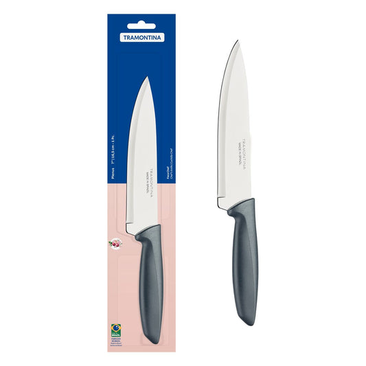 Stainless Steel Dining Knife with Handle, 7-Inch Size, Grey