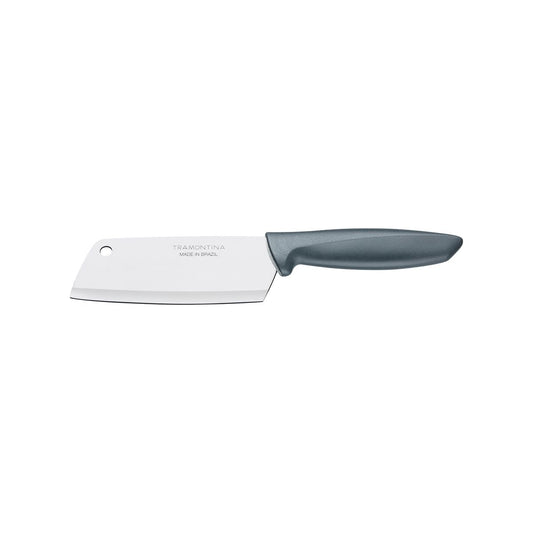 Plenus 5" Cleaver Chef's Knife, Stainless Steel Blade, Grey Polypropylene Handle, Dishwasher Safe, Perfect for Chopping and Cutting Meat and Vegetables - Pack of 12