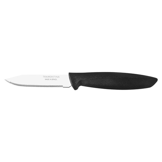 3-Inch Vegetable and Fruit Knife – Stainless Steel Blade with Black Polypropylene Handle – Compact, Sharp & Durable Kitchen Essential