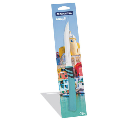 Amalfi 5" Steak and Fruit Knife, Stainless Steel Blade, Turquoise Polypropylene Handle, Dishwasher Safe, Versatile and Durable