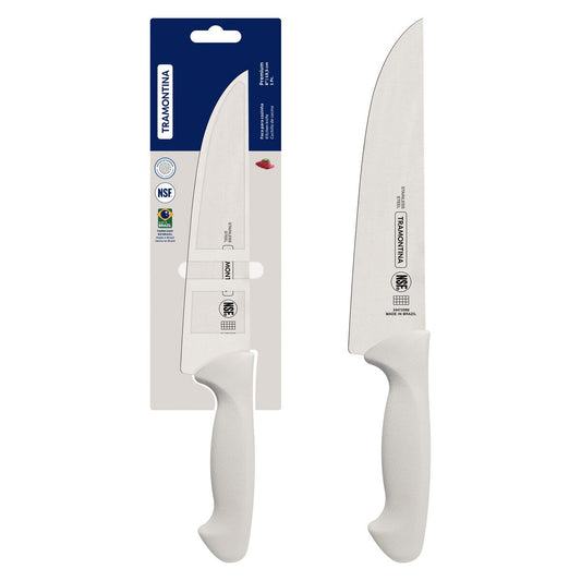 Knife 8 inches Premium line Ergonomic White handle Chef and Meat Knives