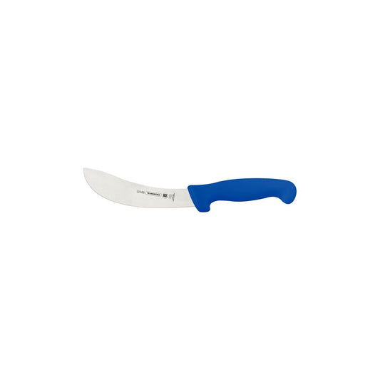 Professional Skinning Knife – 6-Inch Stainless Steel Blade – Blue Polypropylene Handle – Durable & Textured Grip