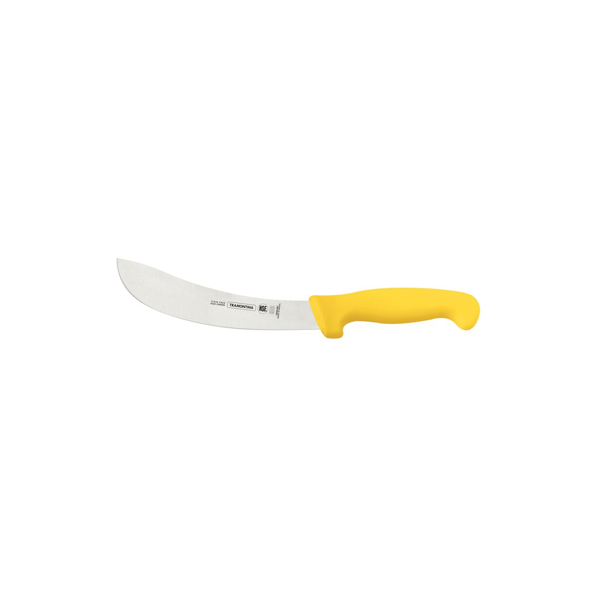 Professional 7” Leather & Processing Knife – Ultra-Sharp Stainless Steel Blade with Yellow Polypropylene Handle – Durable, Precise & Efficient for Skinning & Meat Processing