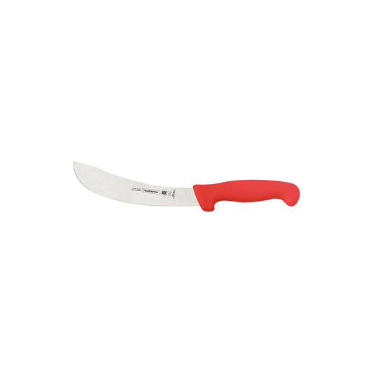 Professional Skinning Knife – 7-Inch Stainless Steel Blade with Red Textured Polypropylene Handle – Heavy-Duty & Comfortable Grip