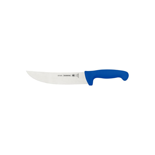 Professional Skinning Knife – 8-Inch Stainless Steel Blade with Blue Textured Polypropylene Handle – Ideal for Butchering