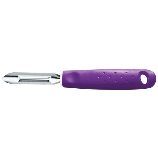 Utilitá Stainless Steel Potato Peeler – Sharp Blade with Ergonomic Polypropylene Purple Handle – Durable and Easy to Use for Peeling Potatoes, Vegetables, and Fruits – 1 Piece