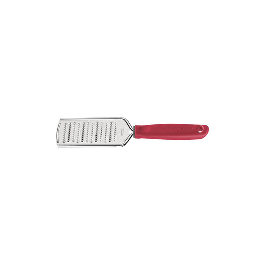 Utilità Mini Grater – Red Handle – Compact Stainless Steel Grater for Cheese, Garlic & More – Easy to Use & Clean