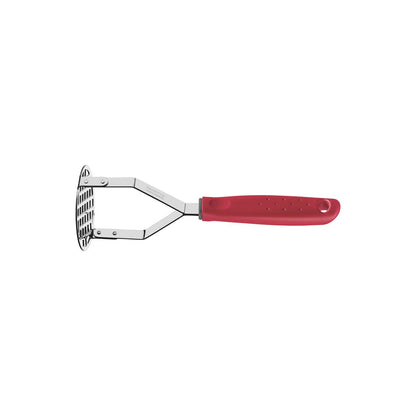 Stainless Steel Potato Masher, Ergonomic Handle, Durable Kitchen Tool for Smooth Mashed Potatoes, Stylish Red Finish, Comfortable Grip, Rust-Resistant, Dishwasher Safe