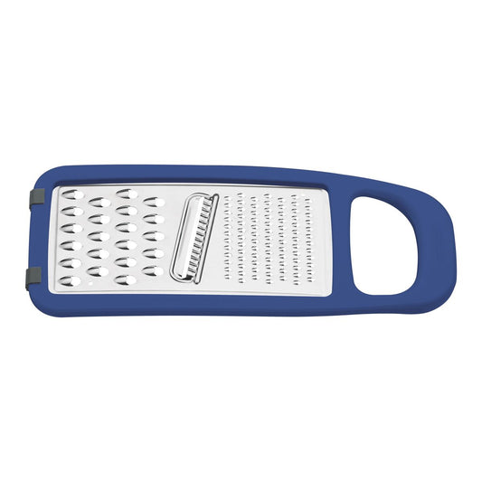 Stainless Steel 3-in-1 Grater with Handle, Blue