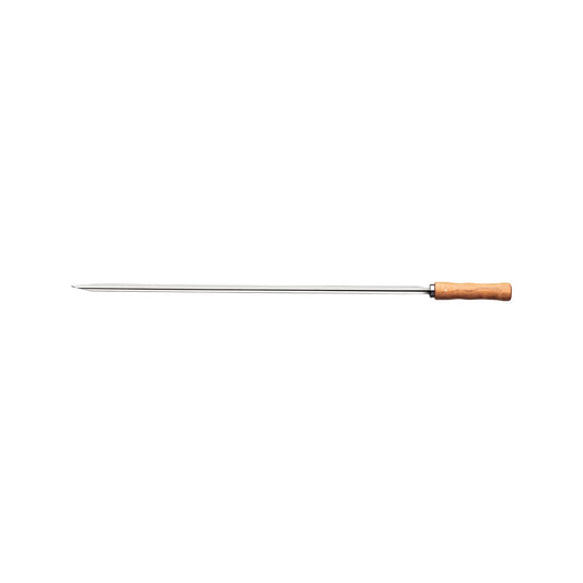75 cm Barbecue Skewer – Stainless Steel Prong with Sturdy Wooden Handle – Rust-Resistant & Durable for Grilling Meat, Vegetables & BBQ Cooking