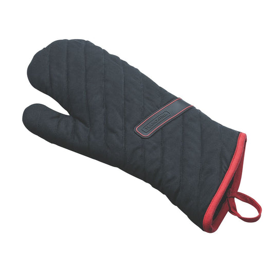 Oven Mitt – Cotton Fabric – Heat Resistant – Black Color – Ideal for Safe Handling of Hot Cookware