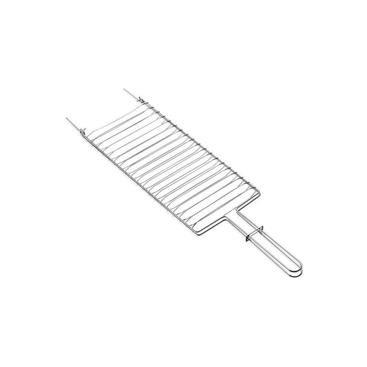 Stainless Steel Barbecue Grill – Perfect for Appetizers, Vegetables, Fish, and Small Cuts, Durable and Easy to Clean, 56 x 17.6 cm