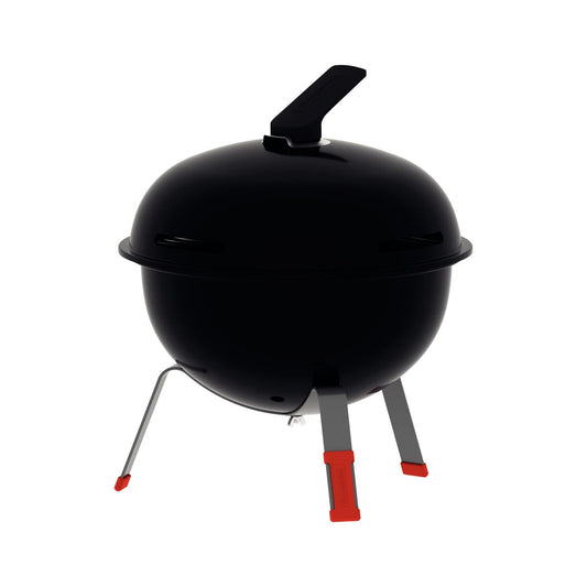 Compact Charcoal Grill – Portable, with Enameled Lid & Stainless Steel Grate, Perfect for Easy Barbecues, Model TCP-320L