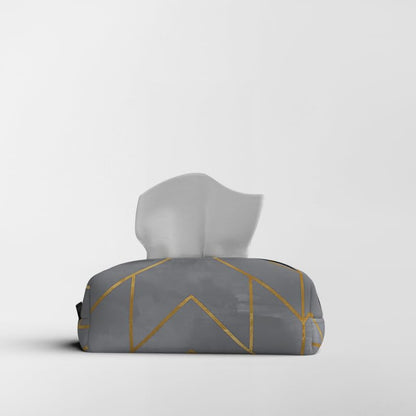 Fabric Tissue Box Cover Premium Fabric Tissue Holder With Leather Layer Inside for Home, Office, and Car Durable and Elegant Tissue Dispenser for Standard Tissue Boxes