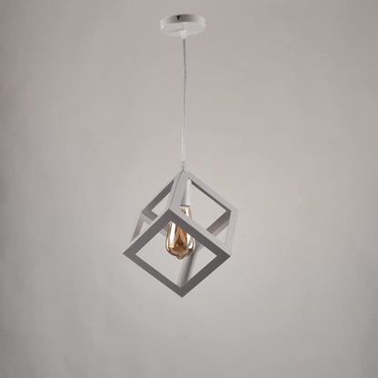 Nagafa Shop Chandelier Single Ceiling Hanging White Square Ceiling Hanging PCW119